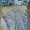 camisa cuadros celeste niño