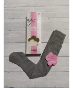 leotardo clasico liso gris jaspeado