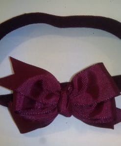 Diademas Lazo Burdeos