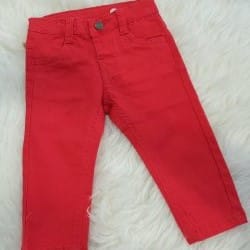 PANTALÓN LARGO NIÑO CHINO COLOR ROJO NEWNESS M. 4002