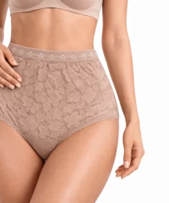 braga alta blonda lycra M.001 Naiara color visón