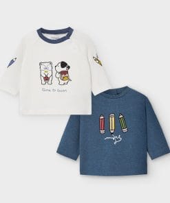CAMISETA MANGA LARGA GRÁFICA NIÑO MAYORAL M. 2035 INDIGO VIG LÁPICES