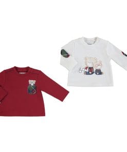 CAMISETA MANGA LARGA RECIÉN NACIDO NIÑO MAYORAL M. 2034 ROJO