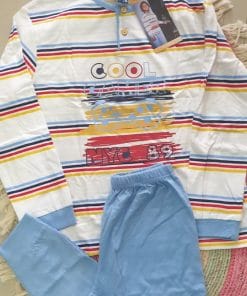 PIJAMA NIÑO M/L LISTADO ENTERO ESTAMPADO "COOL" M. 213009 MUSLHER