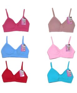pack 6 sujetadores top nina de lycra sin costuras stv modelo 6050 surtido 2