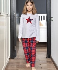 PIJAMA FRANELA APLIQUE ESTRELLA M. 214614 MUSLHER