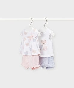 conjunto punto ecofriends 4 piezas corto recien nacida nina id 22 01622 036 L 4