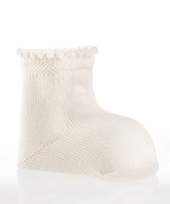 calcetines lisos de hilo perle