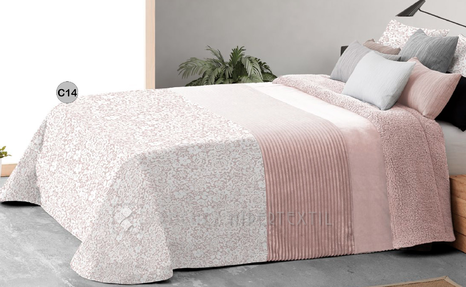 Edredón Comforter Sedalina Gofrada+Sherpa POLO POLO Max Verde P 25038