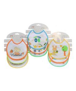 JUEGO BABEROS 3 PIEZAS MULTICOLOR M. 9203 GAMBERRITOS