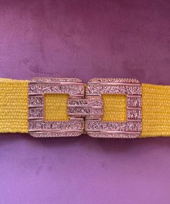 CINTURÓN RAFIA AMARILLO M.31450C/AMARILLO