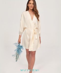 Bata mujer Satén Beige M. 264607 MUY DEMI