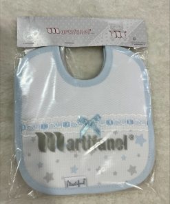 PACK 2 BABEROS PIQUÉ M. F12/2 GRIS Y CELESTE MARTIFANEL
