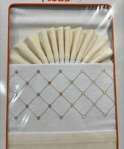 JUEGO DE SÁBANAS MINICUNA FRANELA M. 629 PUNTILLA BEIGE PINOCHO