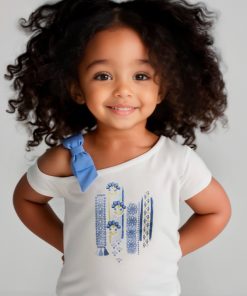 Camiseta asimétrica niña M. 3011 BCO-AÑIL MAYORAL