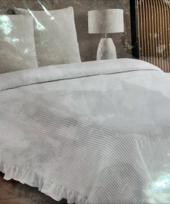 COLCHA PIQUÉ CON VOLANTE FINAL 135CM M. 1105 BEIGE