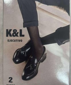 CALCETÍN EJECUTIVO M.KL6030 K&L PACK DE DOS PARES