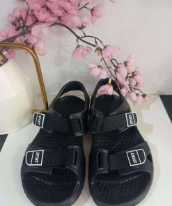 CHANCLAS DE GOMA CON VELCROS M.SB10630 NEGRA