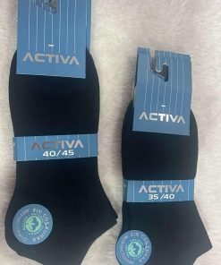 PACK 3 UNIDADES CALCETIN TOBILLERO NEGRO 35/40-40/45 M.A31-C ACTIVA NEGRO