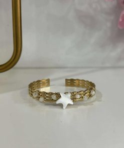 PULSERA DORADA DE ACERO M.P9/ESTR