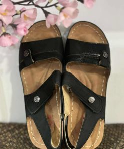 SANDALIA «CONFORT» 24 HORAS M.H0019 NEGRA