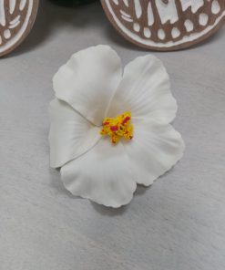 PINZA DE FLOR PARA EL PELO M.FLOR BLANCA