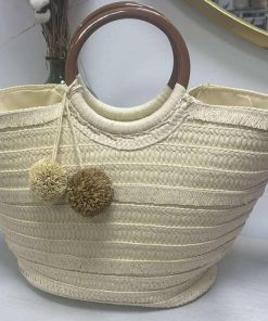 BOLSO CESTA DE RAFIA NATURAL M.CST/FANN