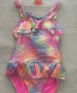 BAÑADOR SIRENA MULTICOLOR M. A-9388 FLÚOR FUCSIA