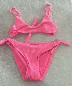 BIKINI 2 PIEZAS NIÑA M. A-9245 ROSA FLUOR.