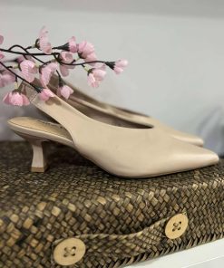 ZAPATO DE TACÓN ACABADO EN PUNTA M.C616 NUDE