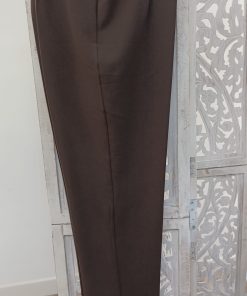 PANTALÓN «PINZA» DE SEÑORA DE VESTIR M.PIZ-MARRON