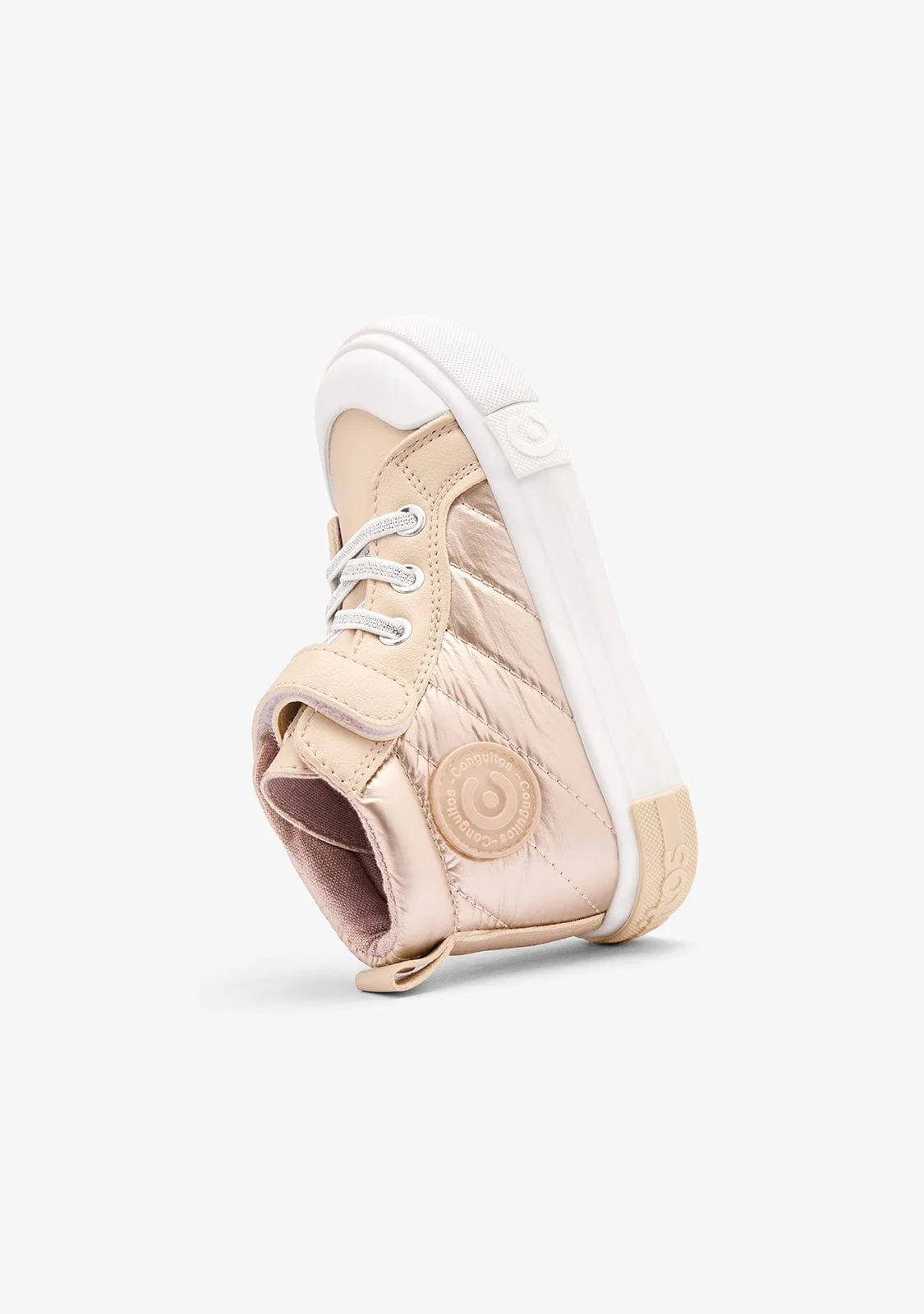 ZAPATILLAS ALTAS TIRA DORADA DE CONGUITOS M.COSH264026-GOLD-22 3 conguitos zapatos sneakers basket gold high strap sneakers