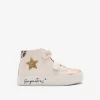 ZAPATILLAS ALTAS CON ESTRELLA TIRA BLANCAS DE CONGUITOS M.COSH282108-WHIT-25 11 conguitos zapatos sneakers basket white star high strap sneakers 1178351650 700x 1