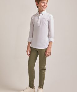 PANTALÓN LARGO CHINO NIÑO M. 95006  VERDE KAKI STREET MONKEY