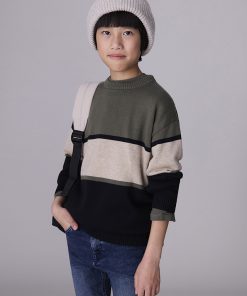 Jersey bloques chico M. 7303 OLIVA MAYORAL