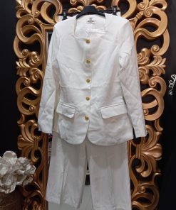 TRAJE DE CHAQUETA Y PANTALÓN M.TR-BLANCO