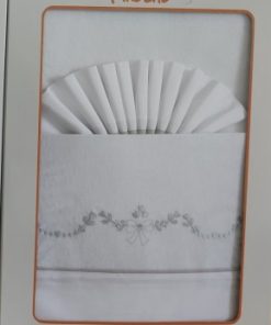 JUEGO DE SÁBANAS MINICUNA FRANELA M. 767 GRIS PINOCHO