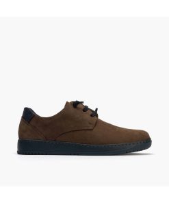 blucher pitillos hombre cordon elastico y plantilla extraible marron