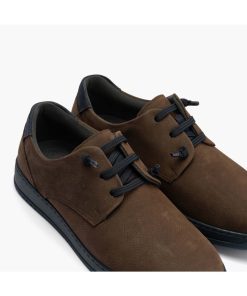 blucher pitillos hombre cordon elastico y plantilla extraible marron 3