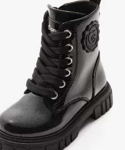 conguitos zapatos botas y botines militar black military patent boots 1176378614 700x