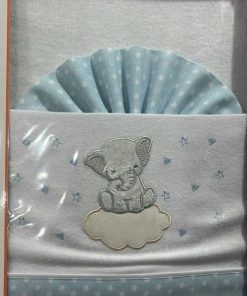 JUEGO DE SÁBANAS FRANELA COCHE M. 711 AZUL PINOCHO