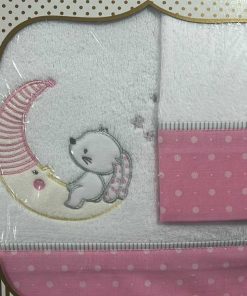 JUEGO DE SÁBANAS MINICUNA CORALINA M. 661 ROSA C&B