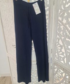 PANTALÓN PUNTO PATA ANCHA M. Z579 MARINO