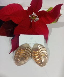 PENDIENTES DORADOS CON RELIEVE M.RE-DOR