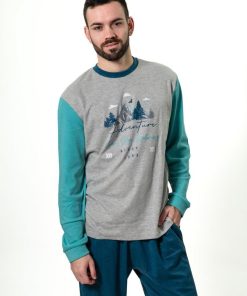 PIJAMA HOMBRE ALGODÓN INTERLOCK M. KN-621 KINANIT