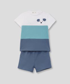 CONJUNTO BEBÉ NIÑO M. 264003 AZUL OSCURO STREET MONKEY