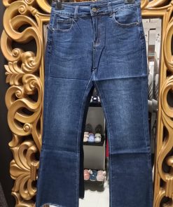 PANTALÓN VAQUERO EFECTO "-5KG" PUSH UP ACABADO EN CAMPANA M.SIXTE