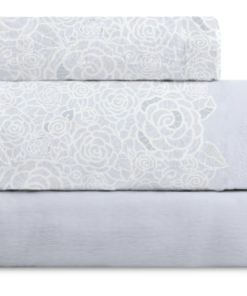 JUEGO DE SÁBANAS CORALINA 90CM M. 563 MANTEROL CELESTE