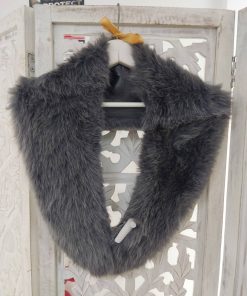 CUELLO DE PELO COLOR GRIS MARENGO M.CUELLO/MG