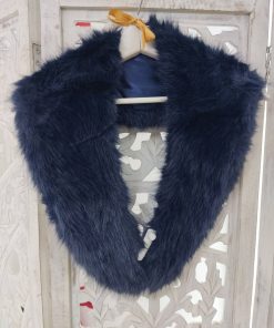 CUELLO DE PELO COLOR AZUL MARINO M.CUELLO/AZ